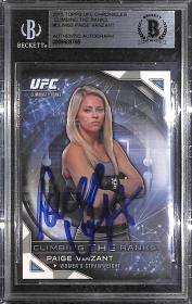 Paige VanZant Signed 2015 Topps UFC Chronicles Card