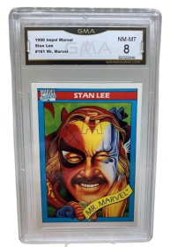 1990 Impel Marvel Universe #161 Stan Lee/Mr. Marvel Card