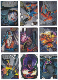 1995 Fleer Ultra X-Men Silver Hunters & Stalkers Insert Set
