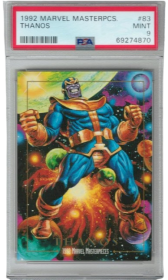PSA Mint 9 1992 SkyBox Marvel Masterpieces Thanos Card