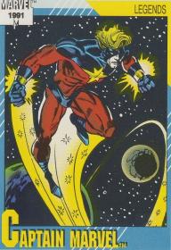 Marvel Universe Series 2 1991 Captain Marvel Card #139