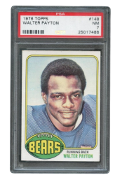 Graded 1976 Topps #148 Walter Payton RC PSA 7