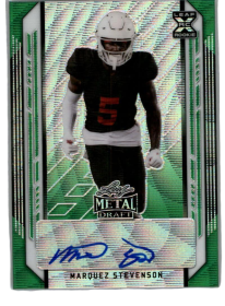 2021 Leaf Metal Draft Green #MS1 Marquez Stevenson RC