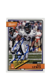 2018 Panini Classics Ray Lewis Autographed #106