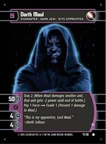 WOTC Star Wars TCG Sith Rising Complete Foil Set