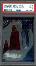 1996 Star Wars Finest Emperor's Royal Guard Card