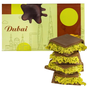 Kunafa Chocolate Bar with Pistachio