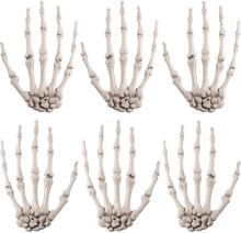 6 Pieces Halloween Skeleton Hands