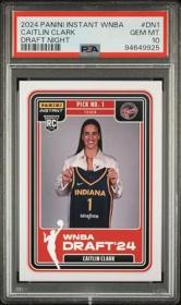 2024 Panini Instant WNBA Draft Night Caitlin Clark Rookie Card #DN1