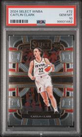 Graded 2024 Panini Select WNBA Caitlin Clark #72 RC
