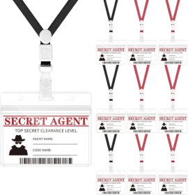 10 Pieces Secret Agent Name Tags Secret Agent Badges