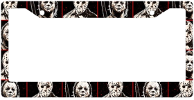 Horror Movie Characters License Plate Frame