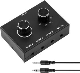 3.5mm AV Access 4 Port Audio Switcher