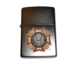 Zippo VFW Veterans of Foreign Wars Logo Satin Chrome