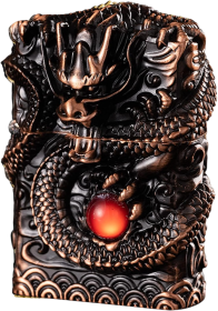 Windproof Carving Dragon Antique Lighter
