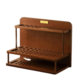 Meeden Pro 2 Tier Wooden Paint Brush Holder