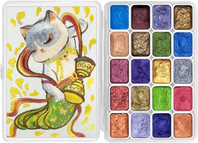 Mini Forestry Shifting Watercolor Painting Set