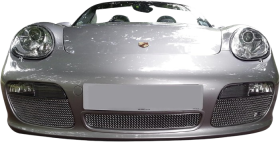 Porsche Boxster 987.1 Manual Complete Silver Grill Set