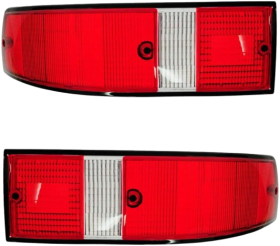 2pcs Rear Tail Light Black Trim Housing Lens for Porsche 911