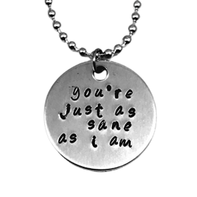 Luna Lovegood Quote Hand Stamped Harry Potter Necklace