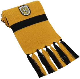 Harry Potter Scarf Hufflepuff House, Black/Yellow
