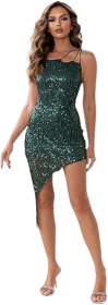 Fashion Spaghetti Strap Mini Dress