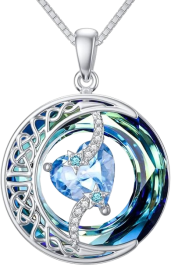 Sterling Silver Moon and Star Pendant