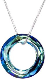 Sterling Silver Circle Necklace for Women