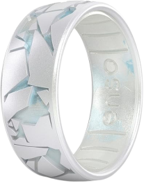 Enso Rings Etched Classic Silicone Ring