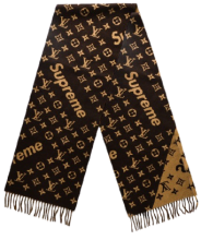 Supreme x Vuitton logo atkı