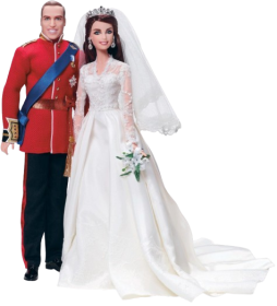 Barbie Prince William and Kate Middleton Doll
