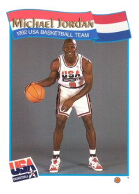 1991-92 NBA Hoops #55 Michael Jordan Team USA